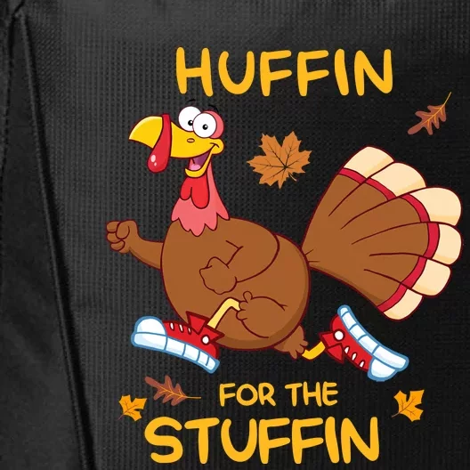 Funny Cute Thanksgiving Run Squad Huffin For The Stuffin Turkey Trot City Backpack