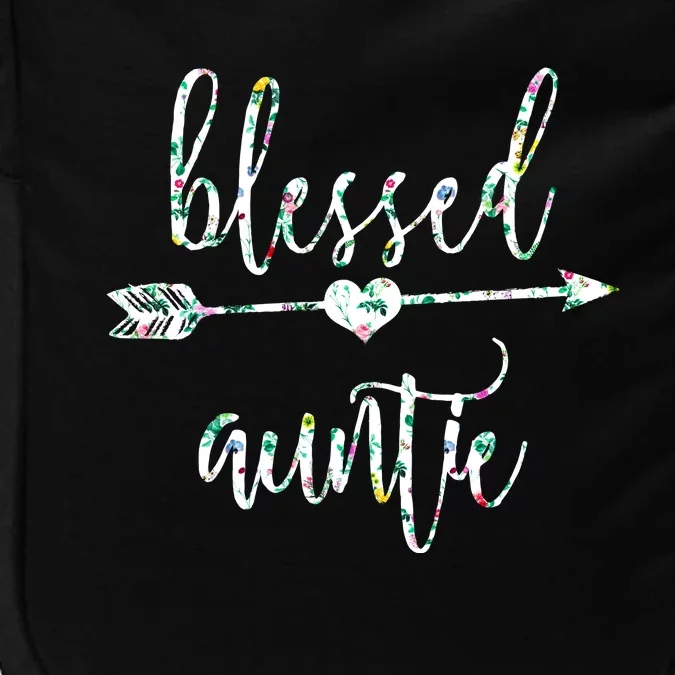 Flowers Cute Tropical Blessed Auntie Great Gift Impact Tech Backpack