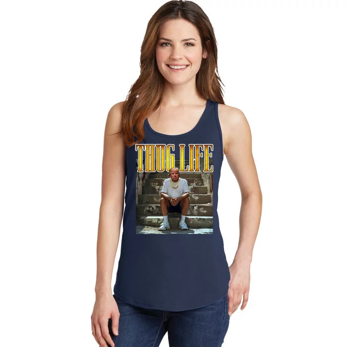 Felon Conviction Trump Rap Thug Life Ladies Essential Tank