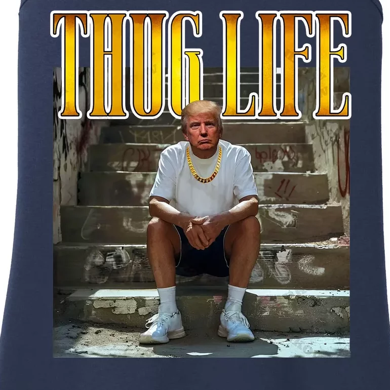 Felon Conviction Trump Rap Thug Life Ladies Essential Tank