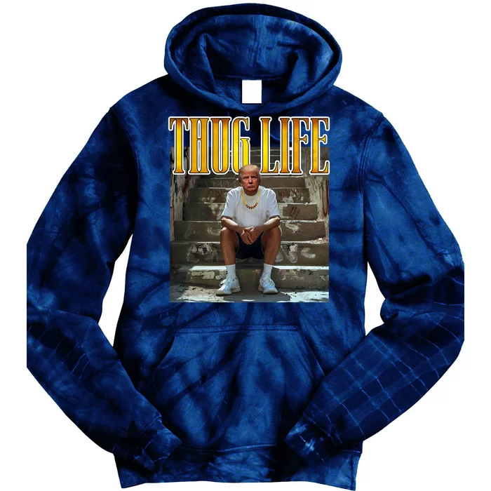 Felon Conviction Trump Rap Thug Life Tie Dye Hoodie