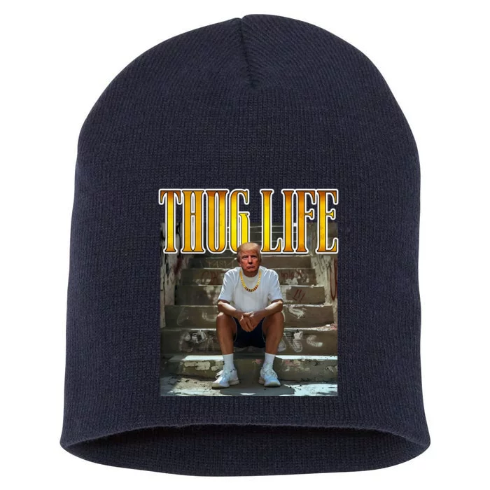 Felon Conviction Trump Rap Thug Life Short Acrylic Beanie