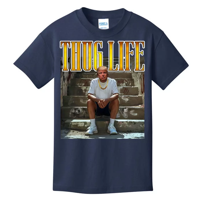 Felon Conviction Trump Rap Thug Life Kids T-Shirt