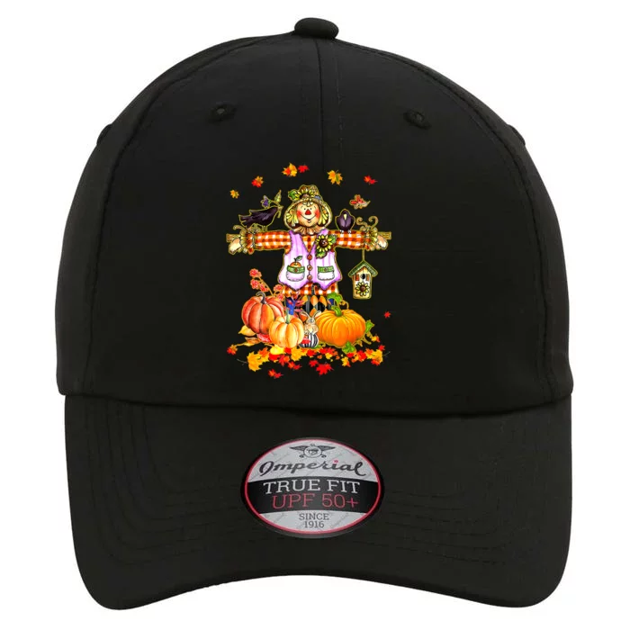 Funny Cute Thanksgiving Scarecrow Autumn Hello Fall Pumpkin The Original Performance Cap