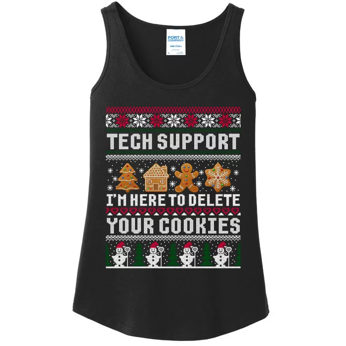 Funny Christmas Tech Support Shirt Computer Programmer Gift Ladies Essential Tank