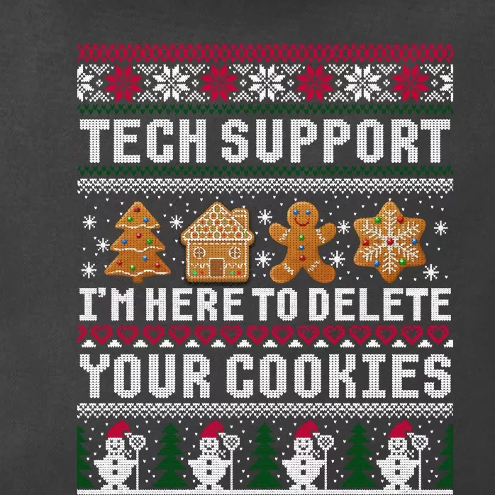 Funny Christmas Tech Support Shirt Computer Programmer Gift Zip Tote Bag