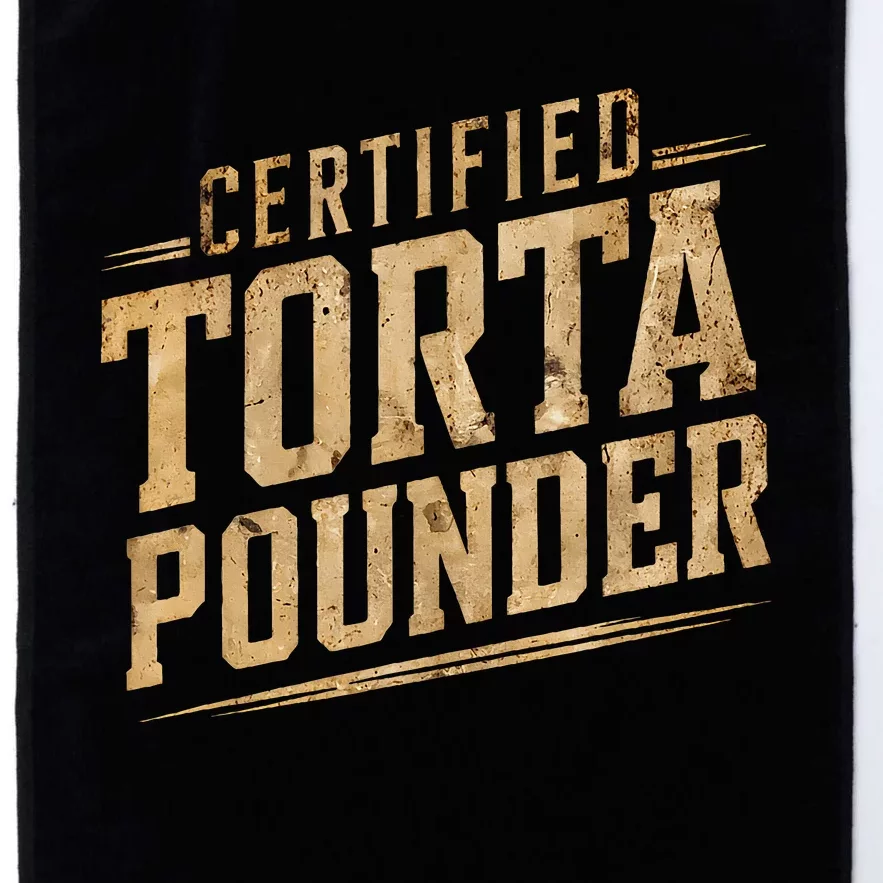 Funny Certified Torta Pounder Latino Platinum Collection Golf Towel