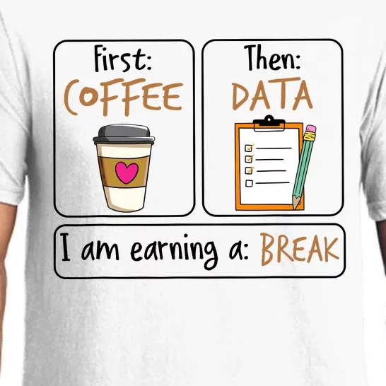 First Coffee Then Data I Am Earning A Break Iep Teacher Pajama Set