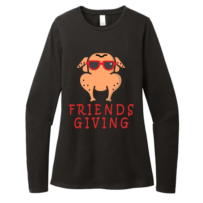 Friendsgiving Cool Thanksgiving Turkey Funny Womens CVC Long Sleeve Shirt