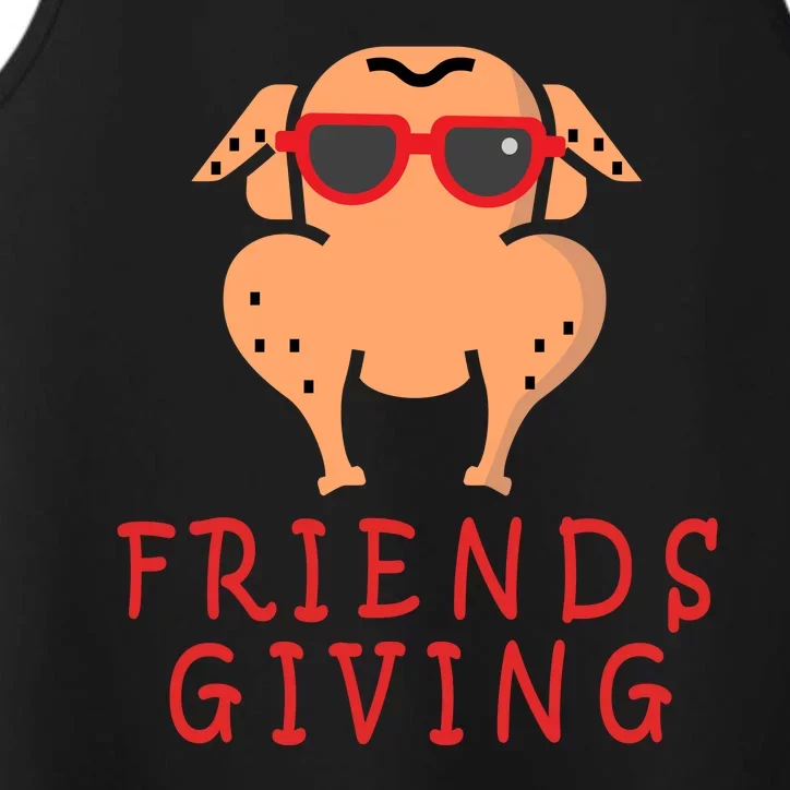 Friendsgiving Cool Thanksgiving Turkey Funny Performance Tank