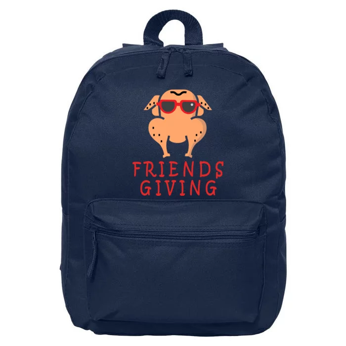 Friendsgiving Cool Thanksgiving Turkey Funny 16 in Basic Backpack