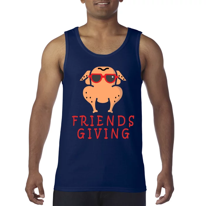 Friendsgiving Cool Thanksgiving Turkey Funny Tank Top