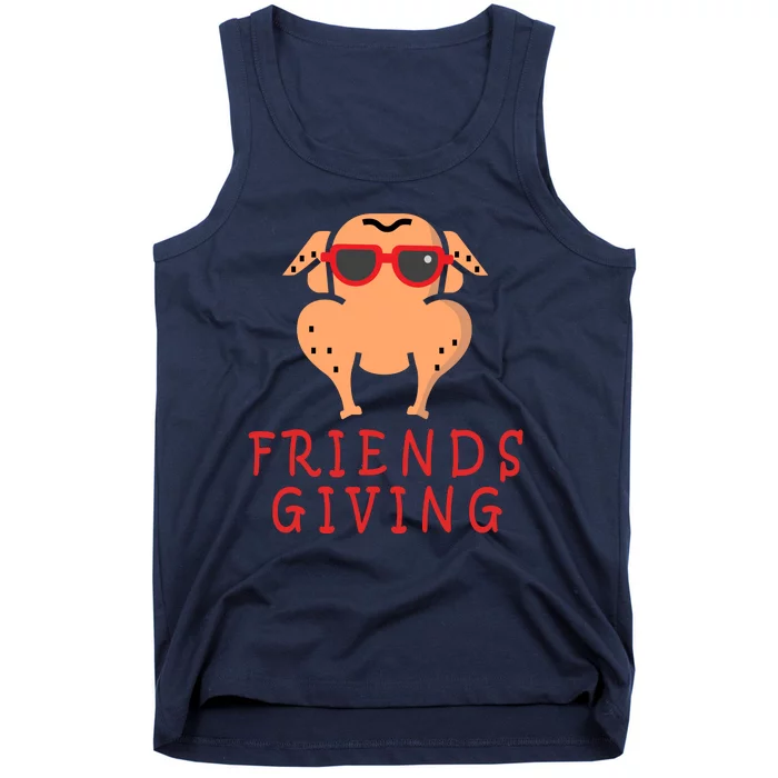 Friendsgiving Cool Thanksgiving Turkey Funny Tank Top