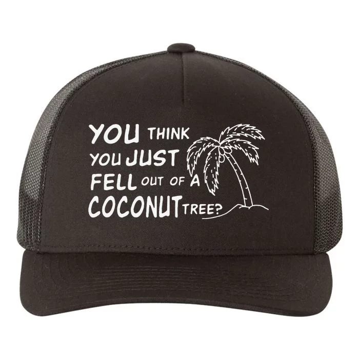 Funny Coconut Tree Kamala Harris Political Humor Yupoong Adult 5-Panel Trucker Hat