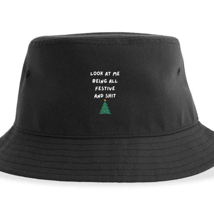 Funny Christmas Tree Gift Sustainable Bucket Hat