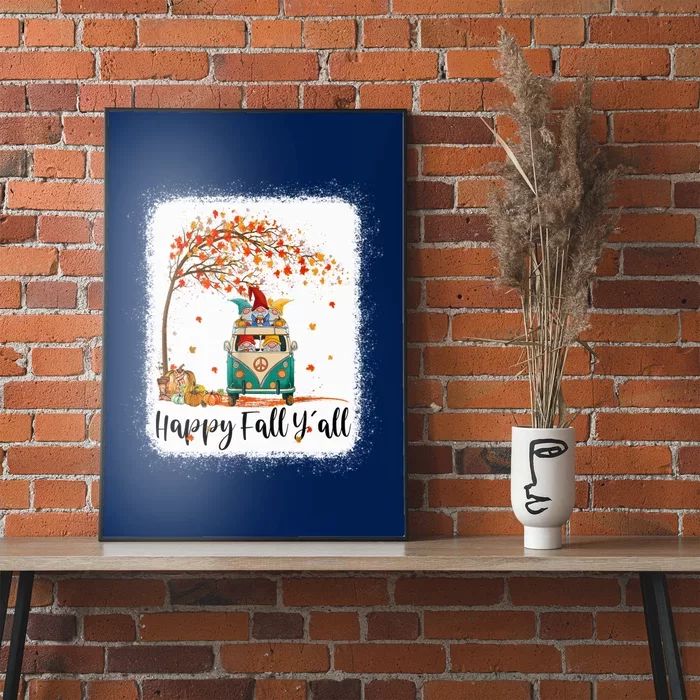 Funny Cute Tu Happy Fall Y'all Thanksgiving Gnome Lover Costume Autumn Gift Poster