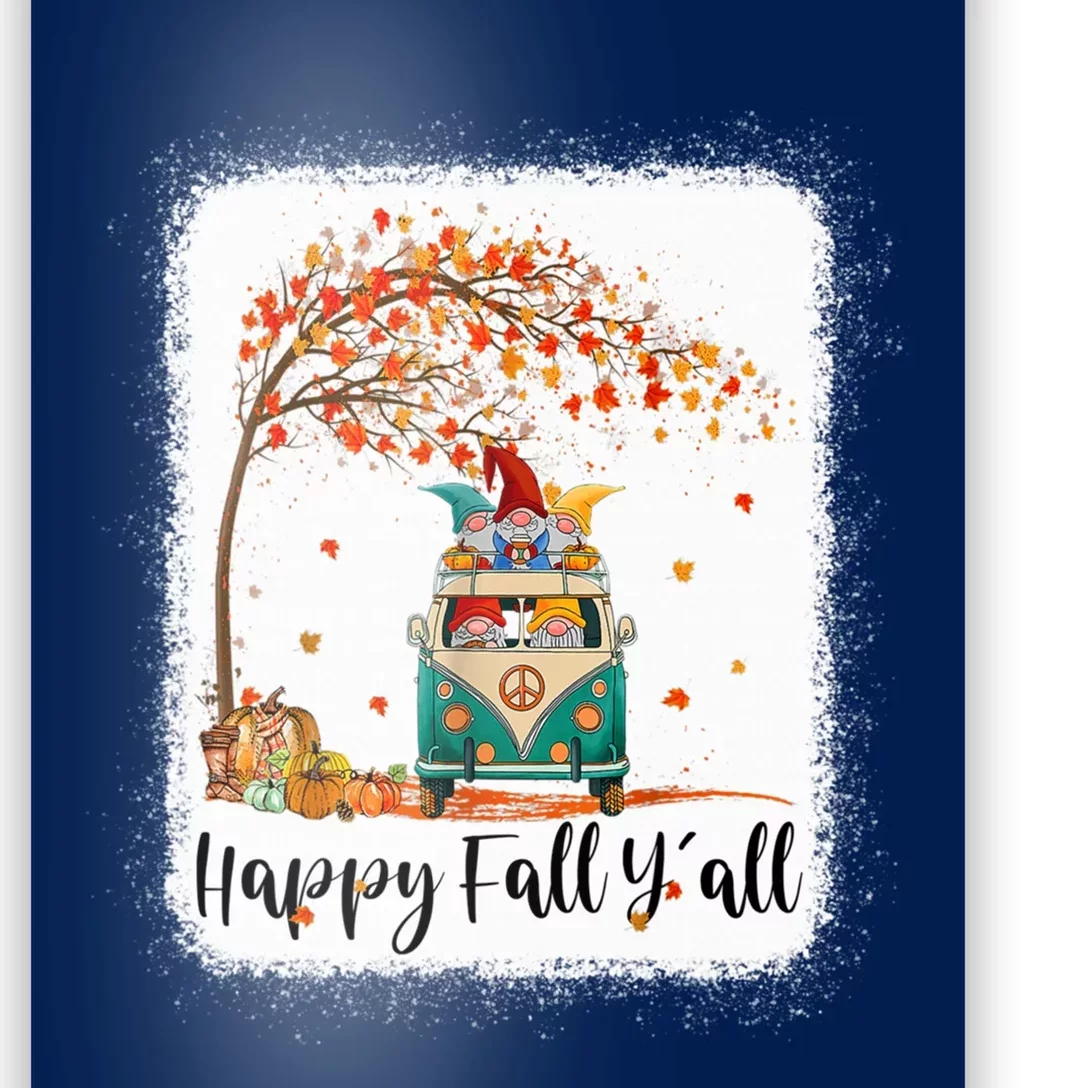 Funny Cute Tu Happy Fall Y'all Thanksgiving Gnome Lover Costume Autumn Gift Poster