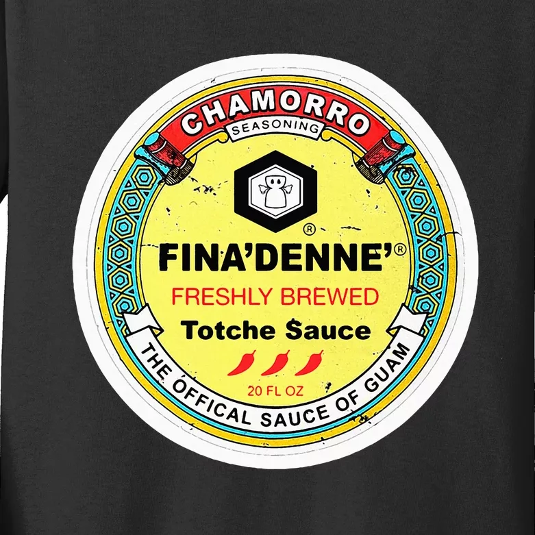 Finadenne Chamorro The Sauce Of Guam Kids Long Sleeve Shirt