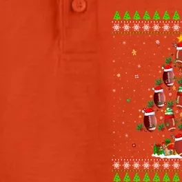 Football Christmas Tree Ugly Santa American Football Xmas Gift Dry Zone Grid Performance Polo