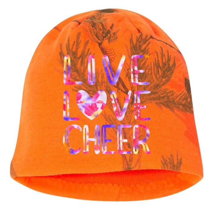 Funny Cheerleading Tie Dye Cheer Love Cheer Mom Kati - Camo Knit Beanie