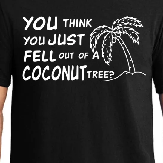 Funny Coconut Tree Kamala Harris Political Humor Pajama Set