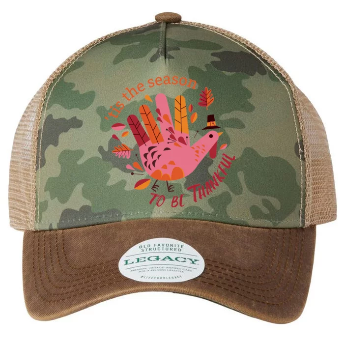 Funny Cute Thankful Season Turkey Legacy Tie Dye Trucker Hat