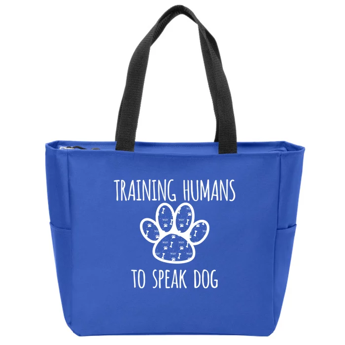 Funny Canine Training Gift Dog Trainer Gift Funny Gift Zip Tote Bag