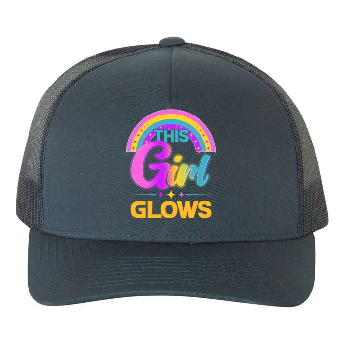 Funny Cute This Girl Glows Yupoong Adult 5-Panel Trucker Hat