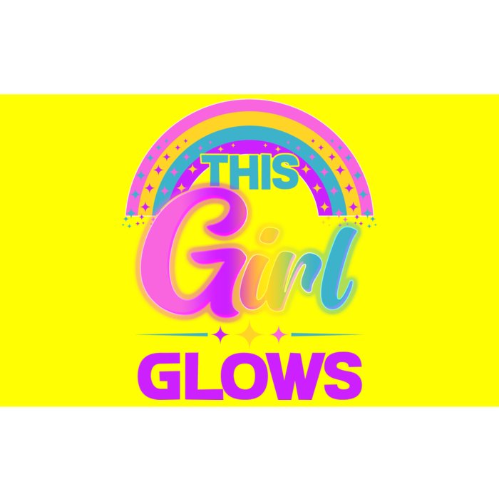 Funny Cute This Girl Glows Bumper Sticker