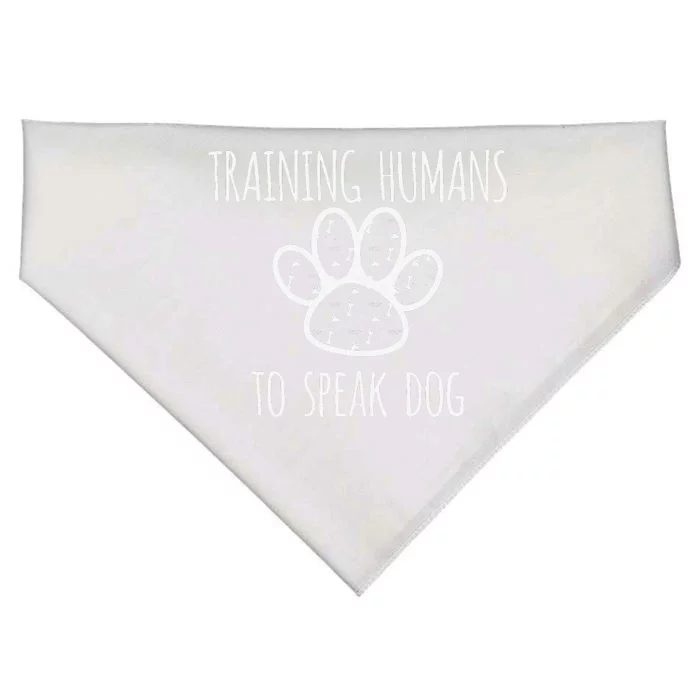 Funny Canine Training Dog Trainer Gift USA-Made Doggie Bandana