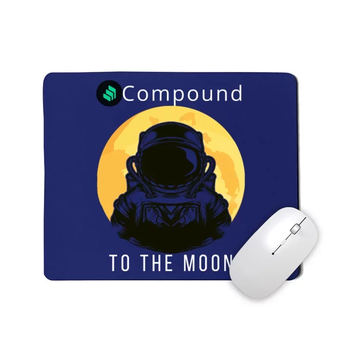 Funny Compound To The Moon Crypto Merch Compound Crypto Is My Retirement Mousepad