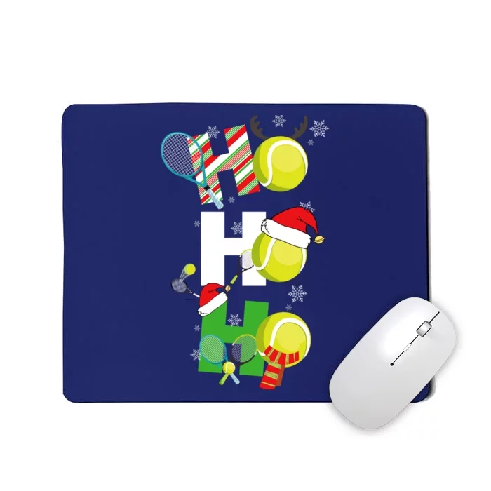 Funny Christmas Tennis Pajamas Player Matching Racket Xmas Mousepad