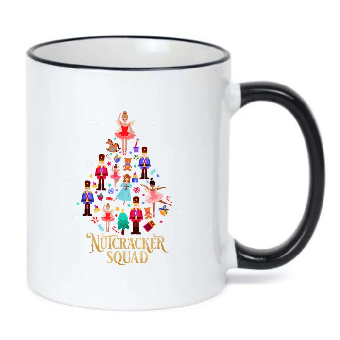 Funny Christmas Tree Nutcracker Squad Ballet Dance Gift Black Color Changing Mug