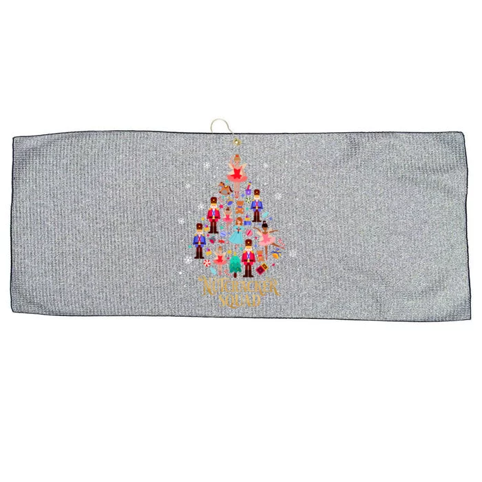 Funny Christmas Tree Nutcracker Squad Ballet Dance Gift Large Microfiber Waffle Golf Towel