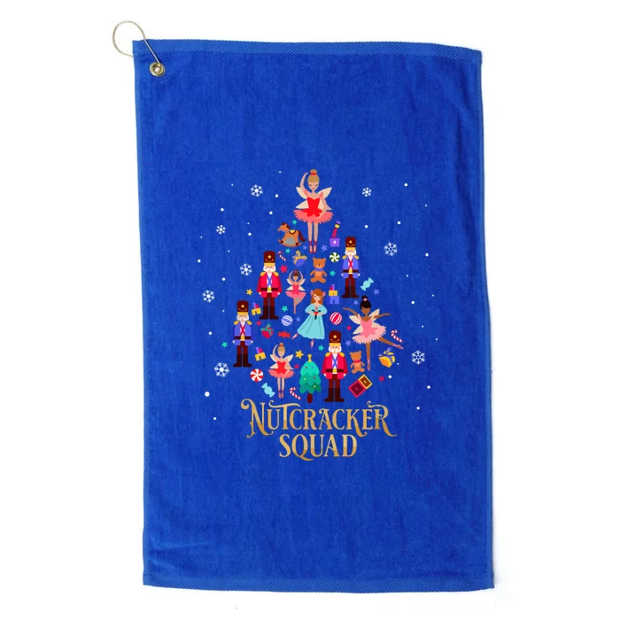 Funny Christmas Tree Nutcracker Squad Ballet Dance Gift Platinum Collection Golf Towel