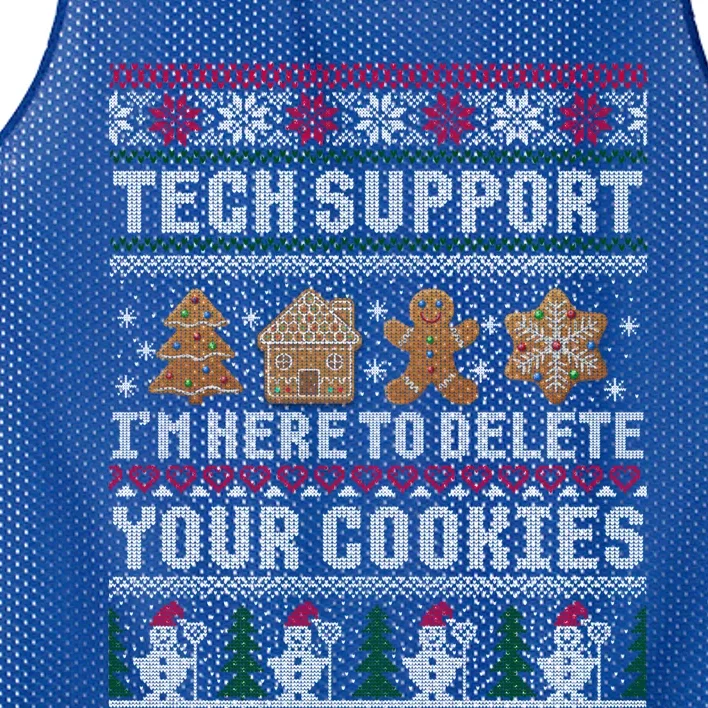 Funny Christmas Tech Supporgift Computer Programmer Gift Cool Gift Mesh Reversible Basketball Jersey Tank