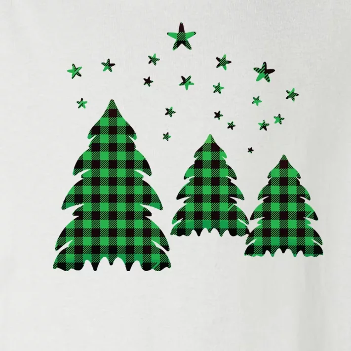 Festive Christmas Trees Pattern Toddler Long Sleeve Shirt