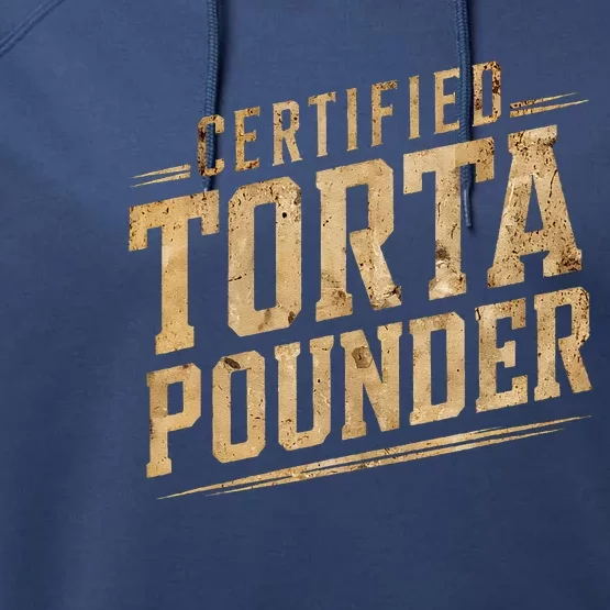 Funny Certified Torta Pounder Latino Performance Fleece Hoodie