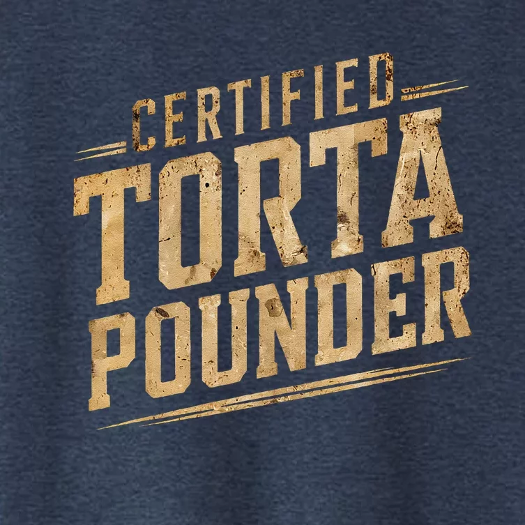 Funny Certified Torta Pounder Latino Women's Crop Top Tee