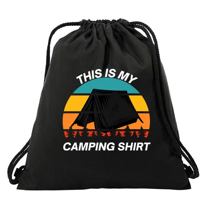 Funny Camping, This Is My Camping, Social Distancing, Hiking, Nature, Hike Drawstring Bag