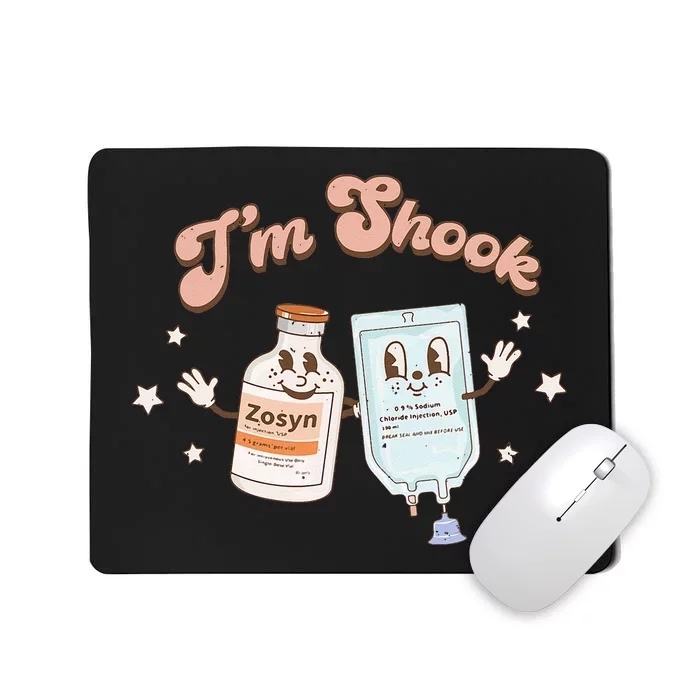 Funny Christmas Tee Crna Pacu ER ED ICU Cricital Care Nurse Mousepad