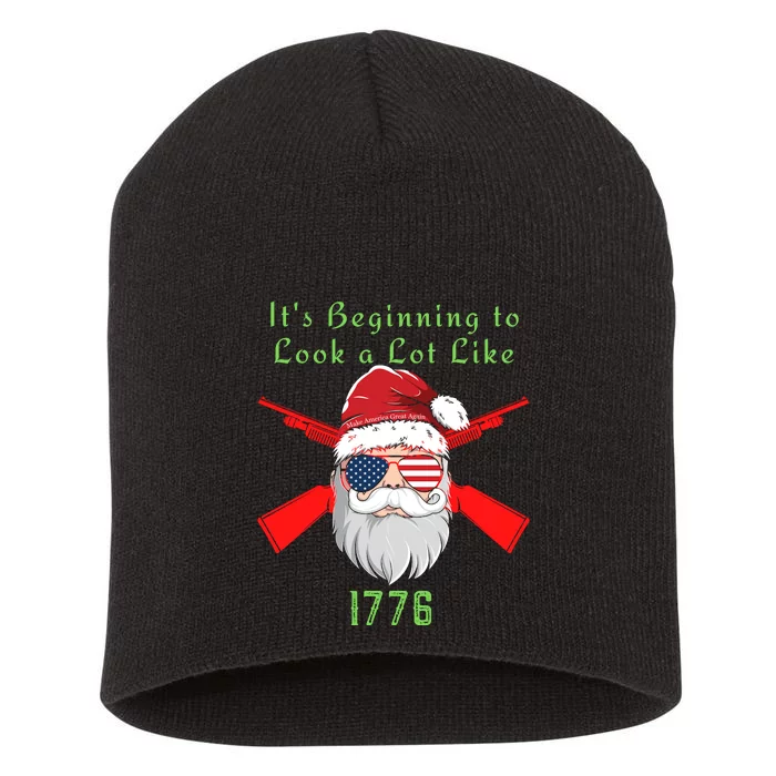 Funny Christmas Ultra MAGA Conservative Republican Short Acrylic Beanie