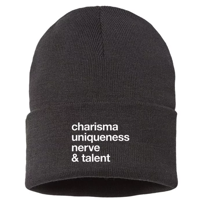 Funny Charisma Uniqueness Nerve Talent Gay Clothing Sustainable Knit Beanie