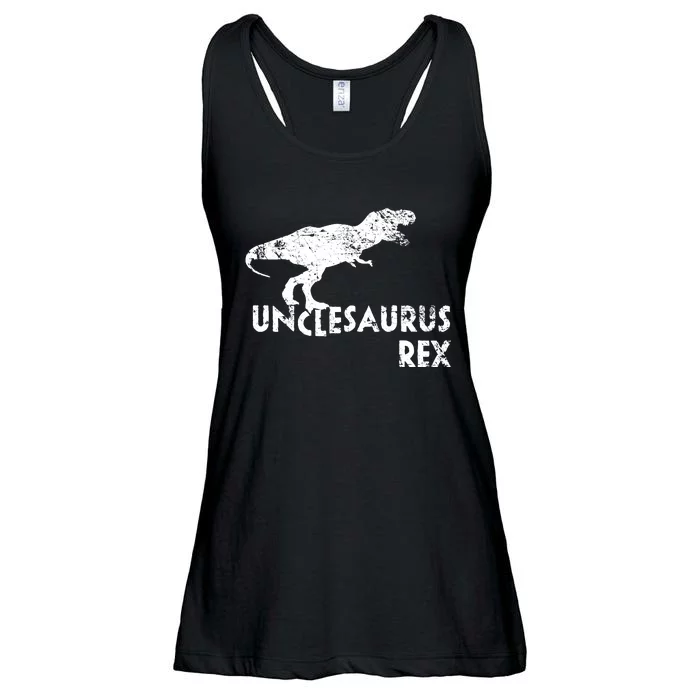 Funny Cute Uncle Dinosaur Gift Ladies Essential Flowy Tank