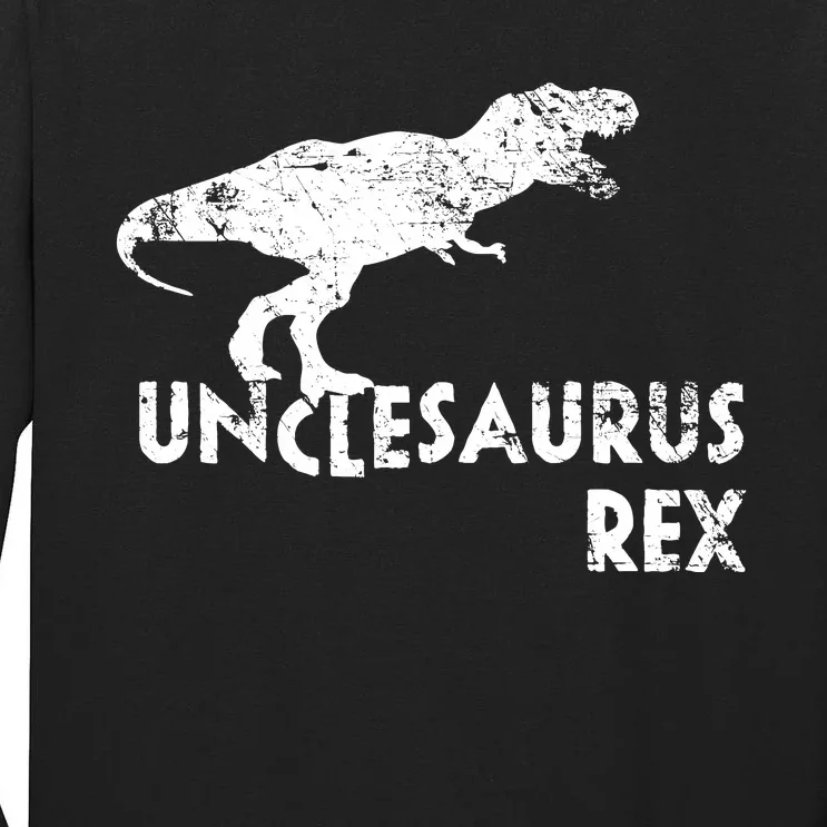 Funny Cute Uncle Dinosaur Gift Tall Long Sleeve T-Shirt