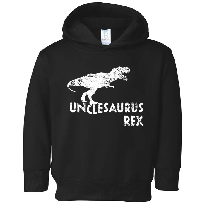 Funny Cute Uncle Dinosaur Gift Toddler Hoodie