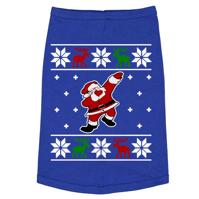 Funny Christmas Ugly Sweater Dabbing Santa Claus Gift Doggie Tank