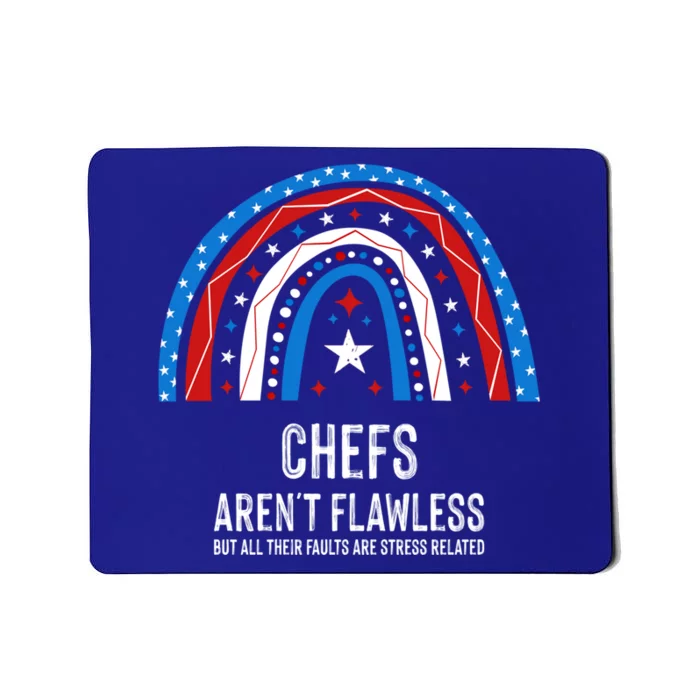 Funny Chef Usa Flag 4th Of July American Gift Mousepad