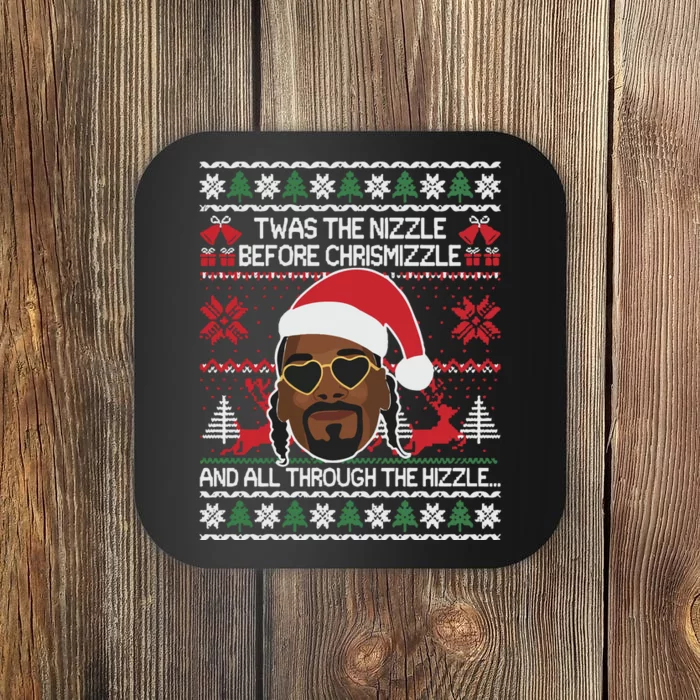 Funny Cute Ugly Christmas Sweater Xmas Coaster