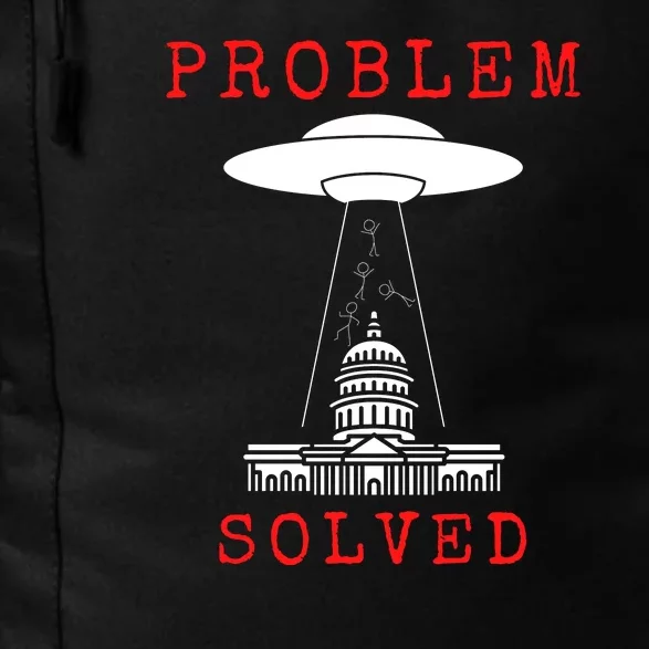 Funny Conservative UFO Problem Solved Daily Commute Backpack